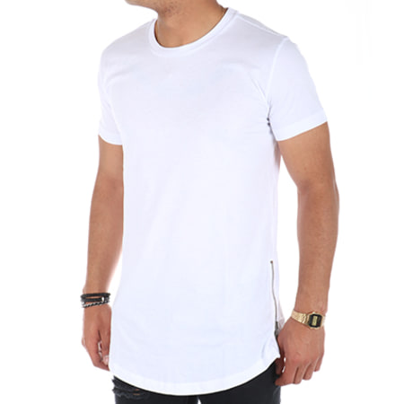 LBO - Tee Shirt Oversize Zip 07 Blanc